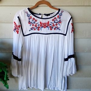Boho style tunic blouse